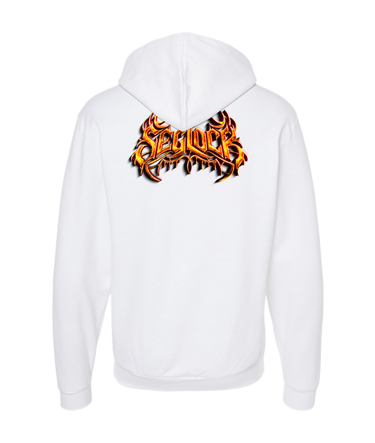 Seglock - Seg Glow - White Zip Up Hoodie