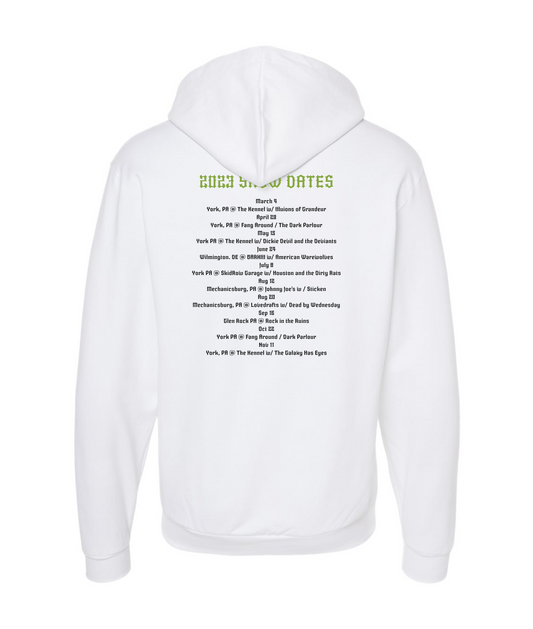 V-SEGTOP - 2023 SHOW DATES - White Zip Up Hoodie