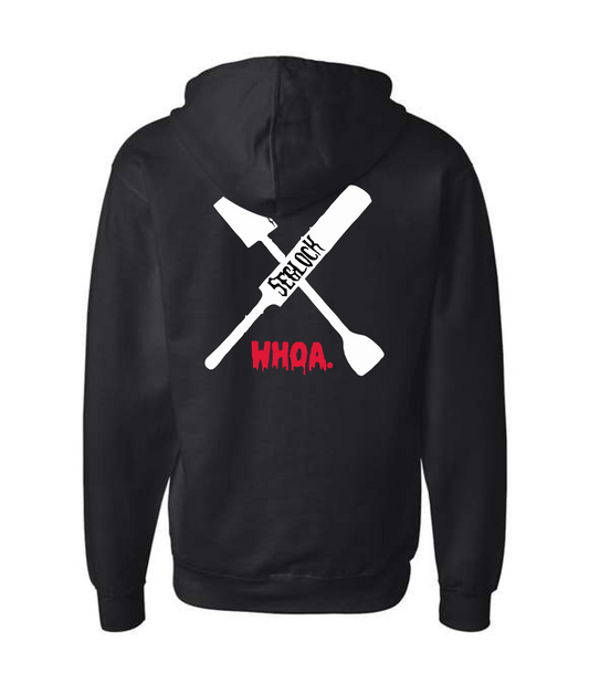 V-SEGTOP - SEG Red - Black Zip Up Hoodie