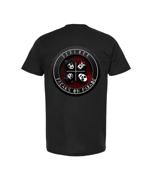 V-SEGTOP - QUAD - Black T-Shirt