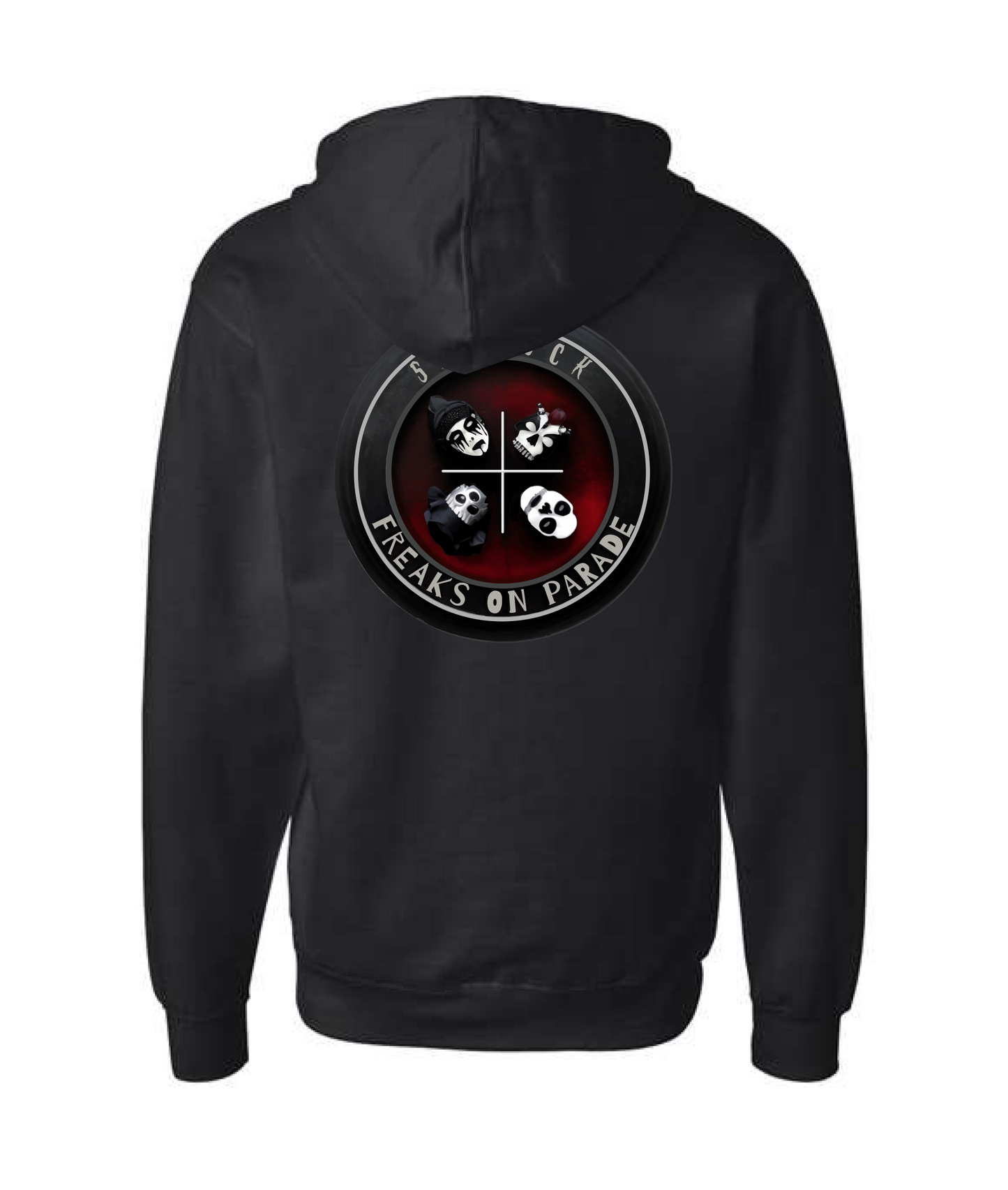 V-SEGTOP - QUAD - Black Zip Up Hoodie