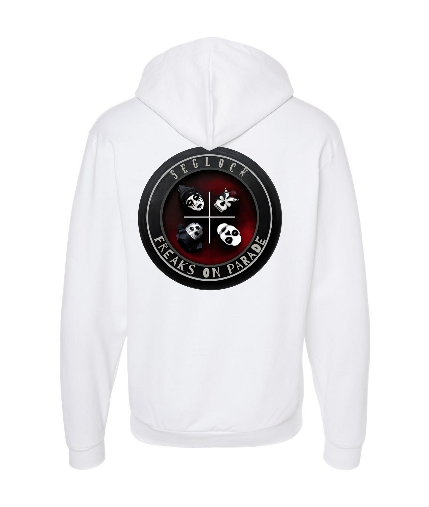 V-SEGTOP - QUAD - White Zip Up Hoodie