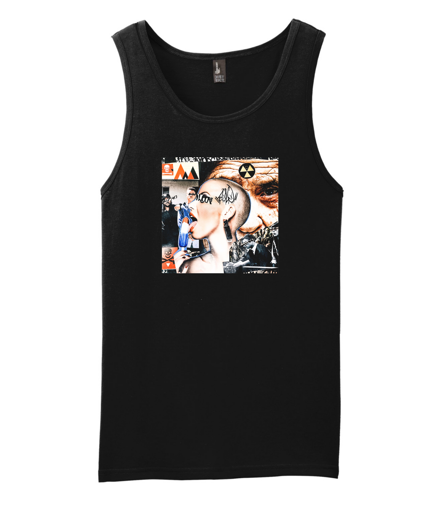 V-SFDTOP - Collage - Black Tank Top