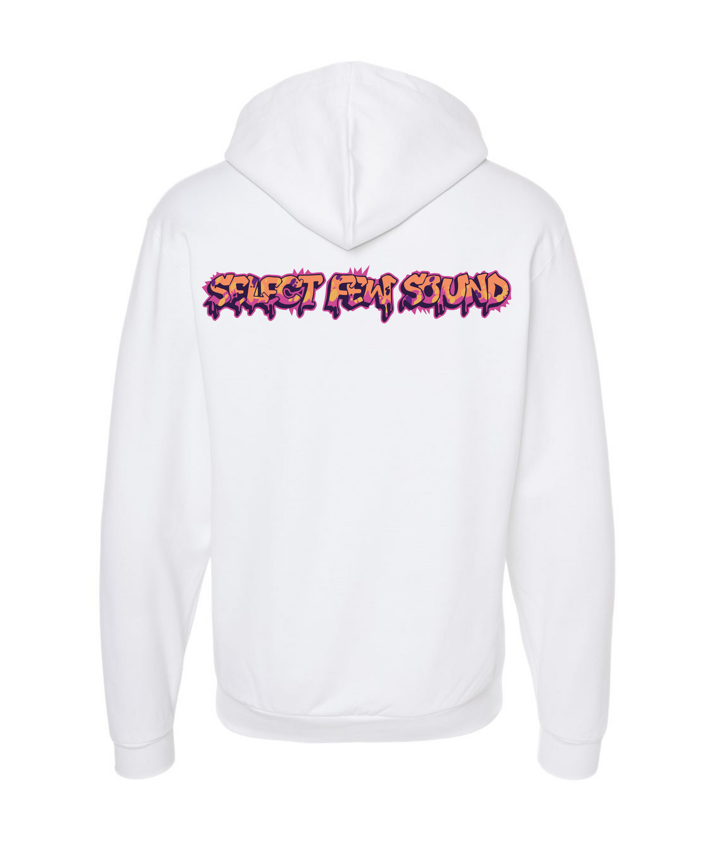 V-SFSTOP - Design 1 - White Zip Up Hoodie