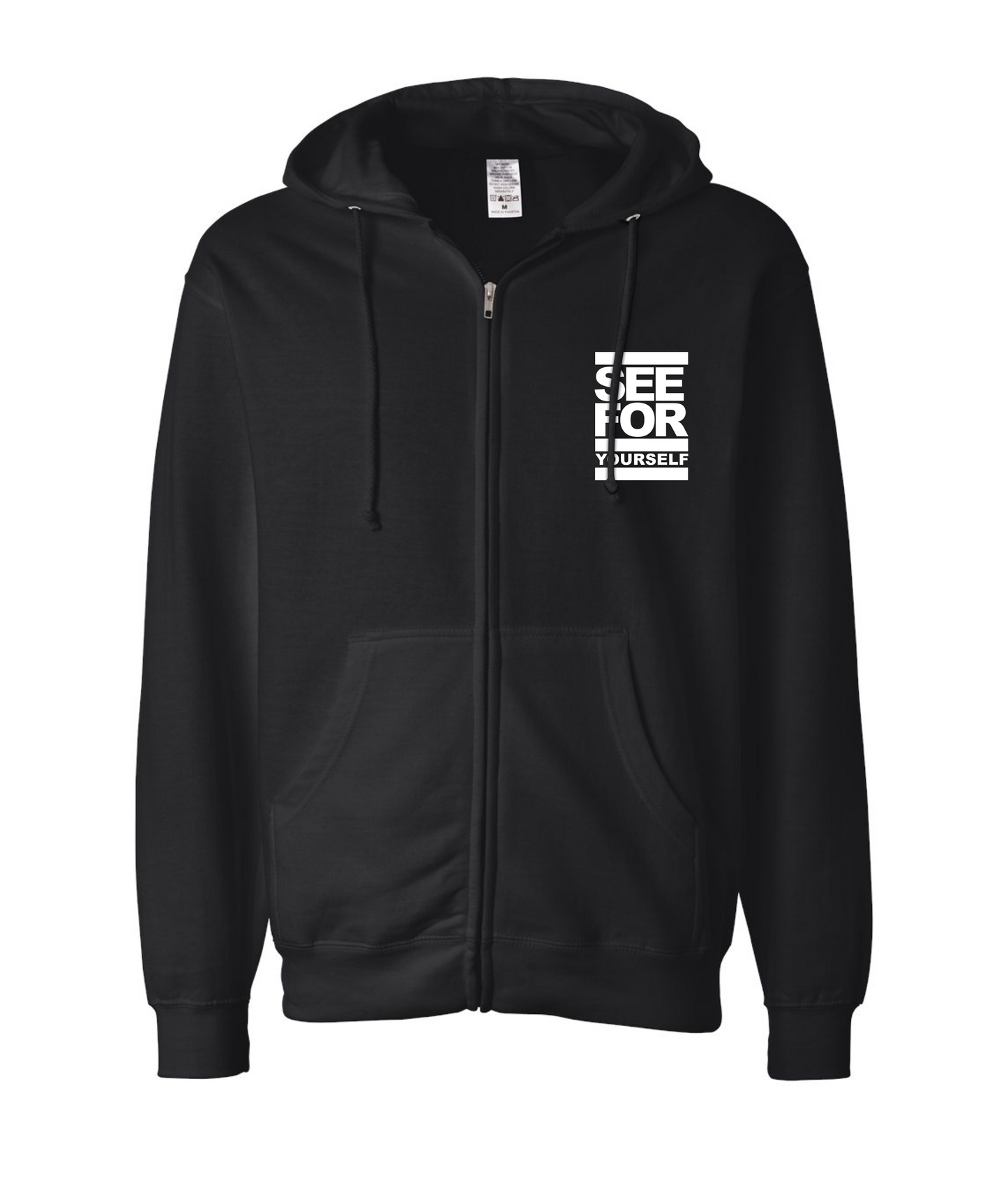 Seefor Yourself- Run Logo - Black Zip Hoodie