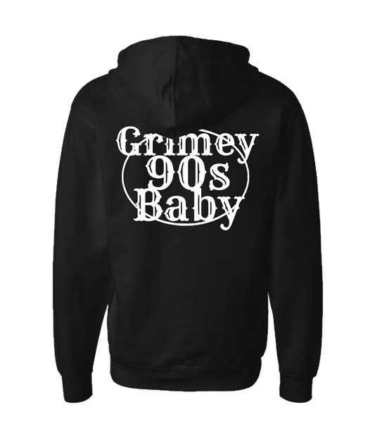 GRIMEY 90s BABY - GRIMEY - Black Zip Up Hoodie