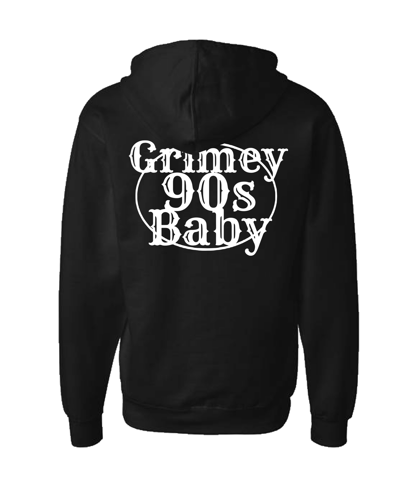 V-G9BTOP - GRIMEY - Black Zip Up Hoodie