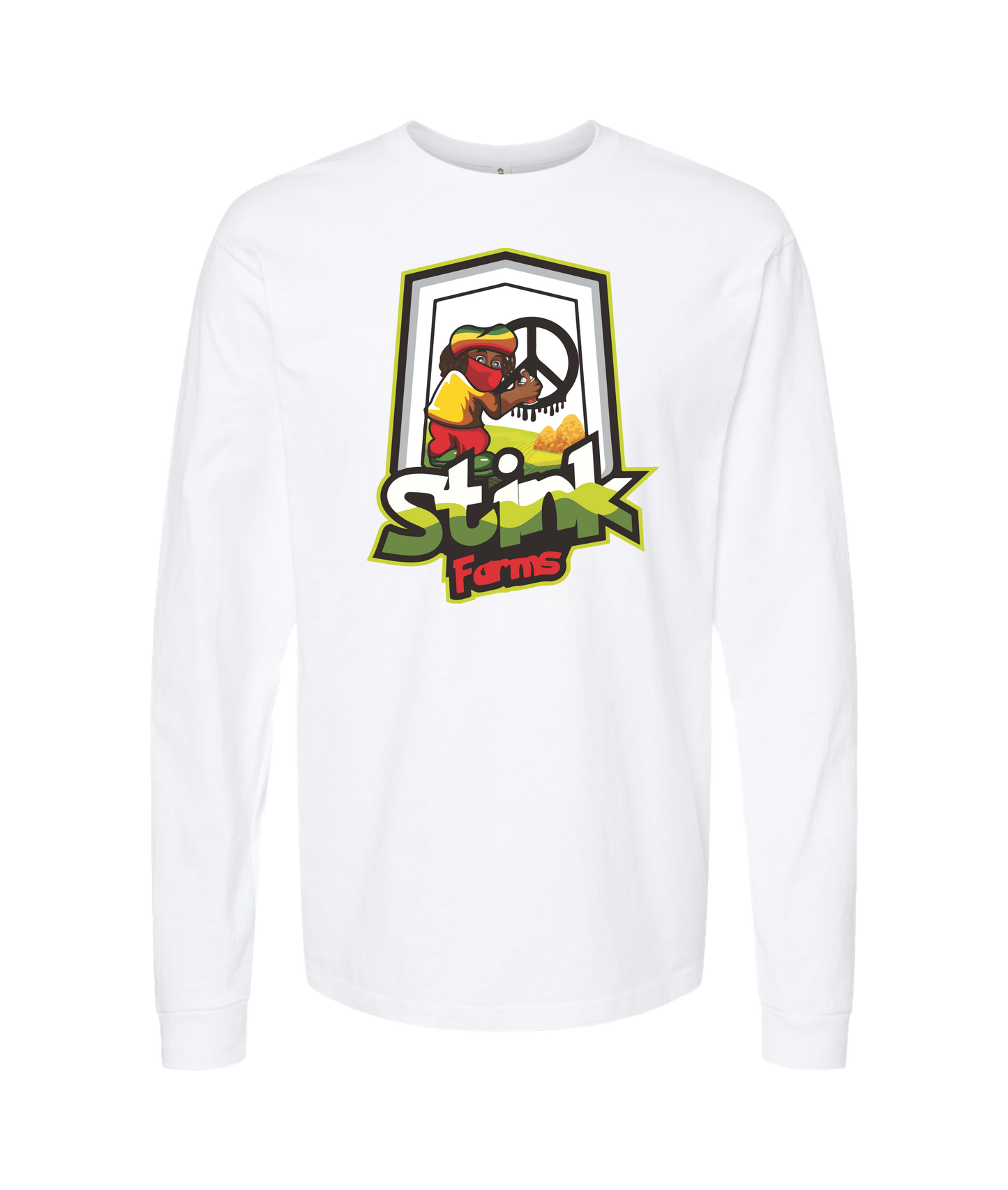 StinkGawd - Stink - White Long Sleeve T