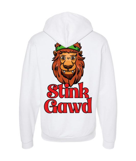 StinkGawd - Lion - White Zip Up Hoodie