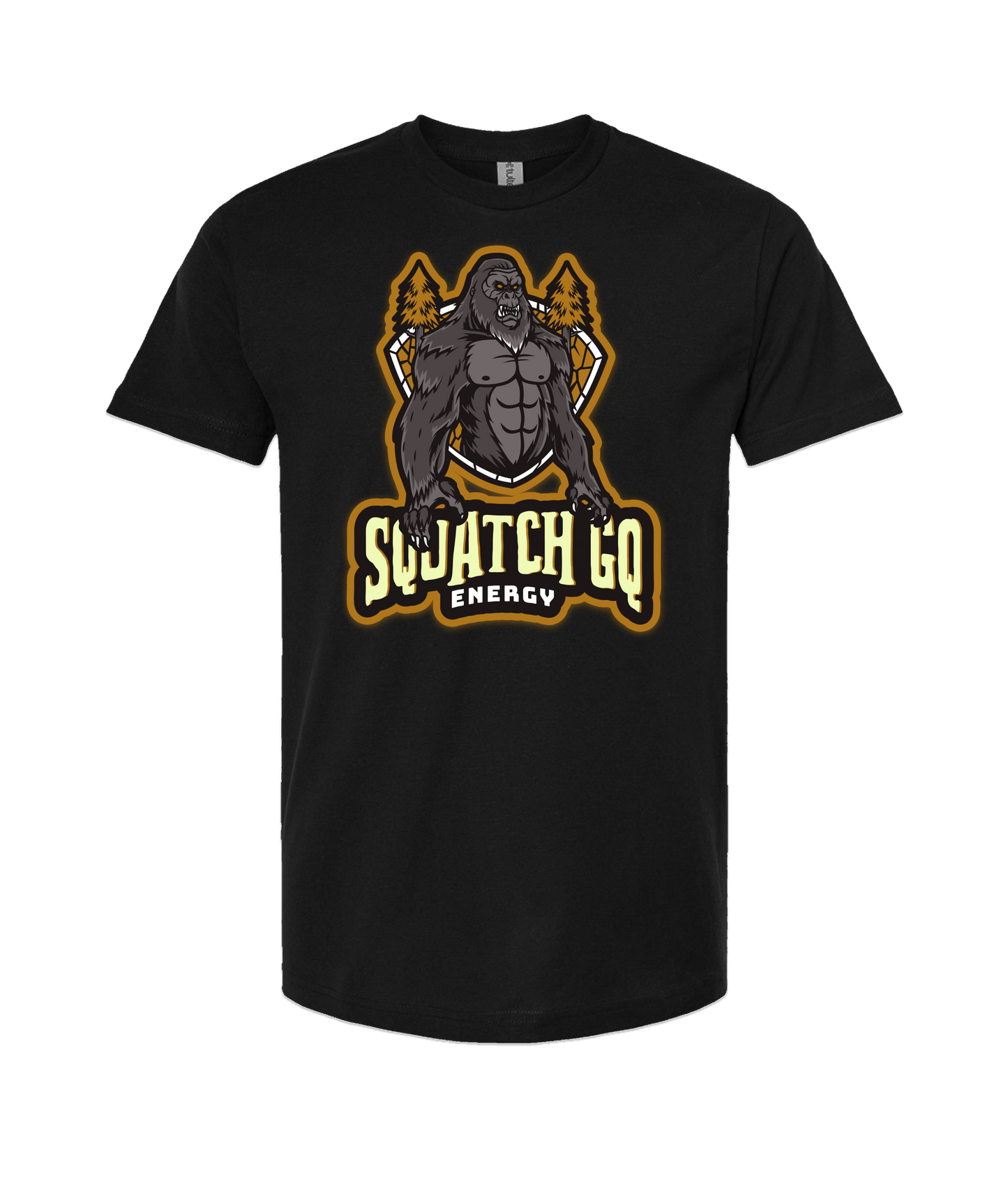 Squatch GQ Energy - Squatch Energy - Black T Shirt