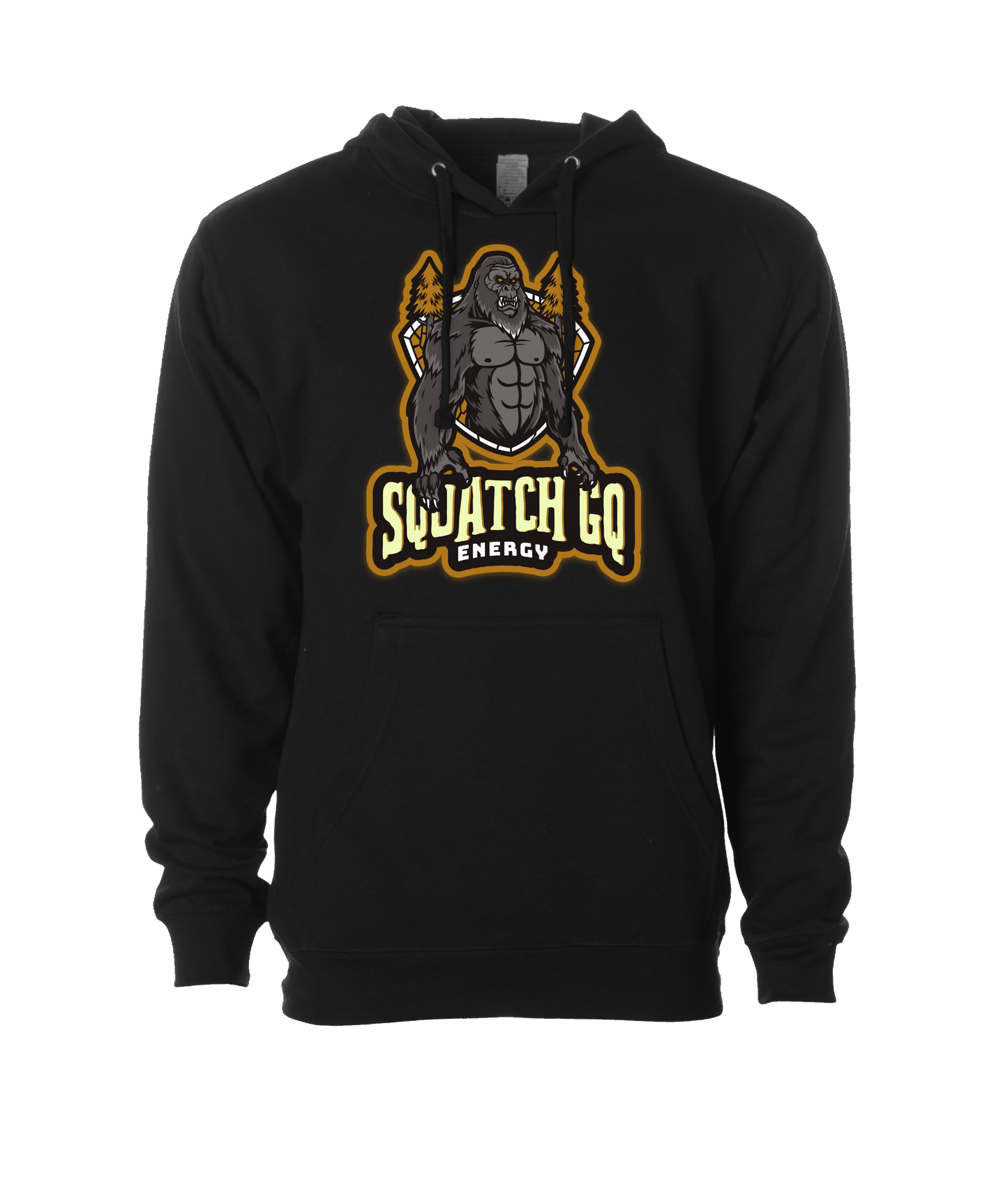 Squatch GQ Energy - Squatch Energy - Black Hoodie