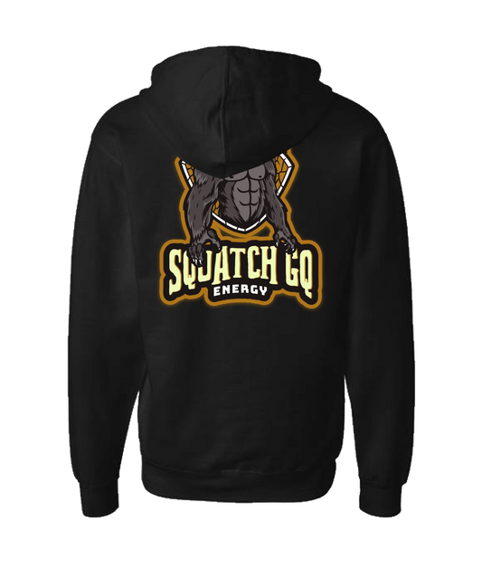 Squatch GQ Energy - Squatch Energy - Black Zip Up Hoodie