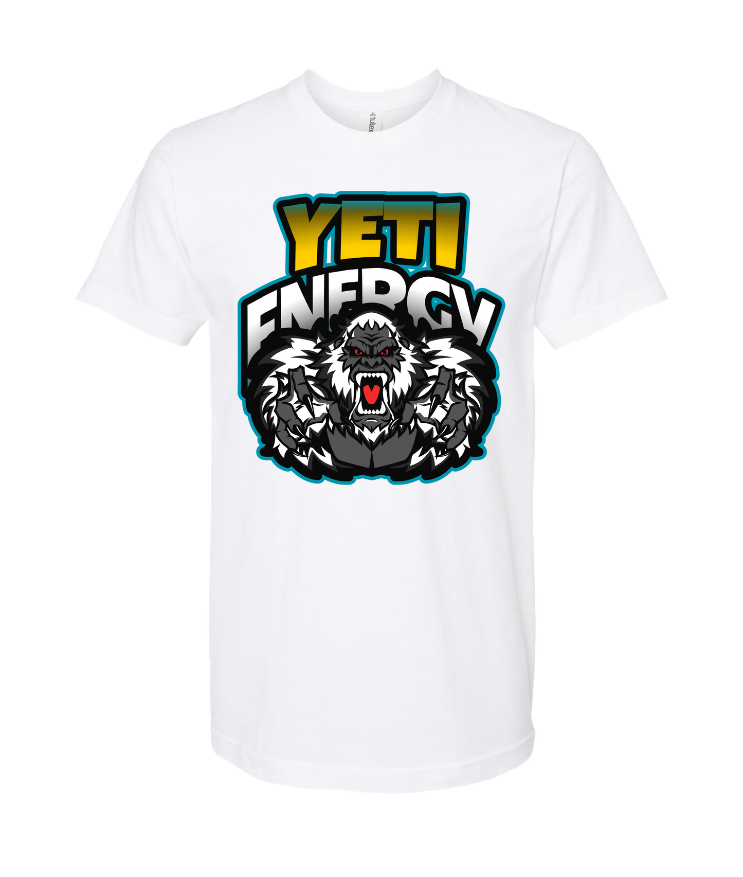 Squatch GQ Energy - Yeti Energy - White T Shirt
