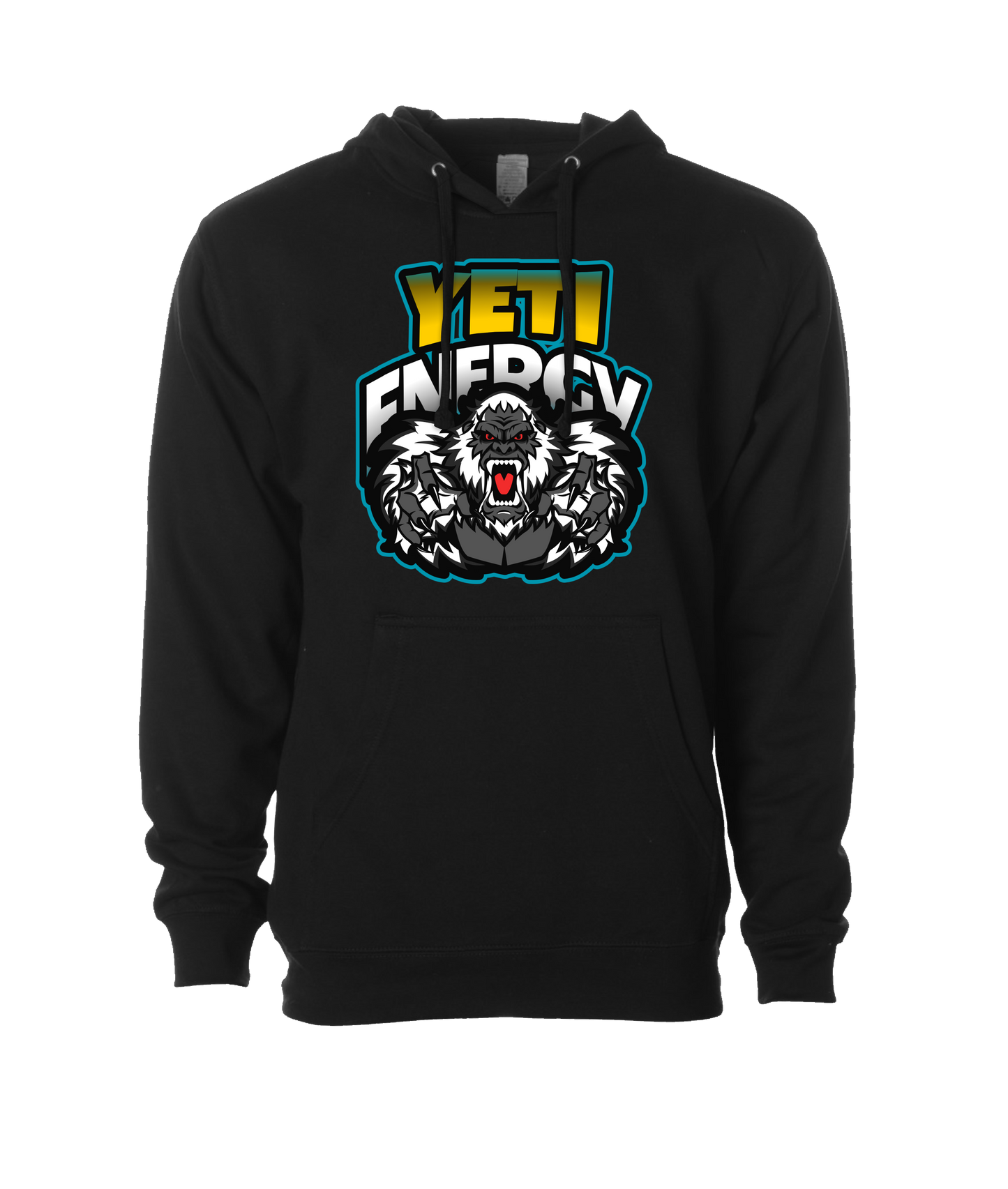 Squatch GQ Energy - Yeti Energy - Black Hoodie