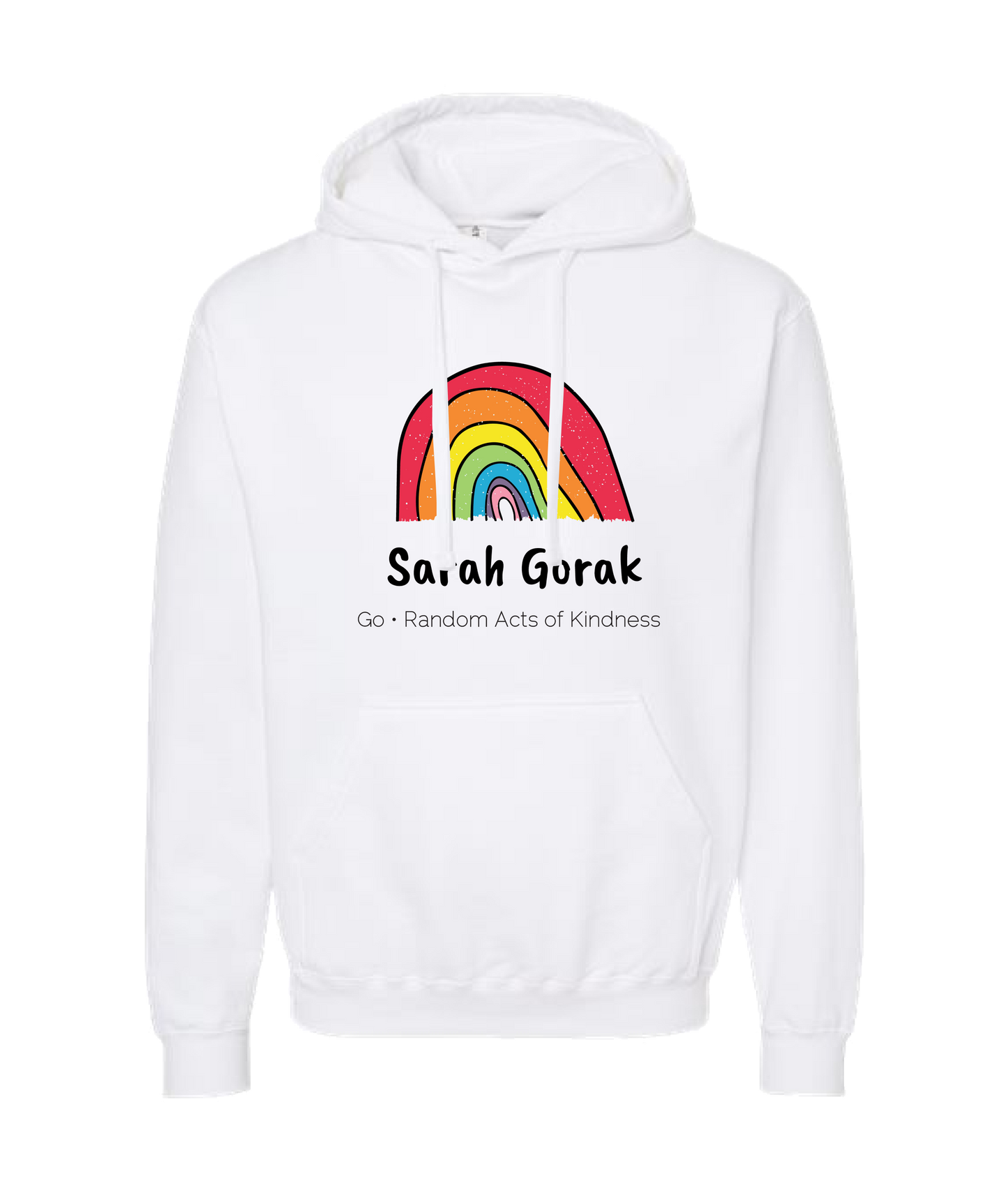 Sarah Gorak - Random Acts of Kindness - White Hoodie