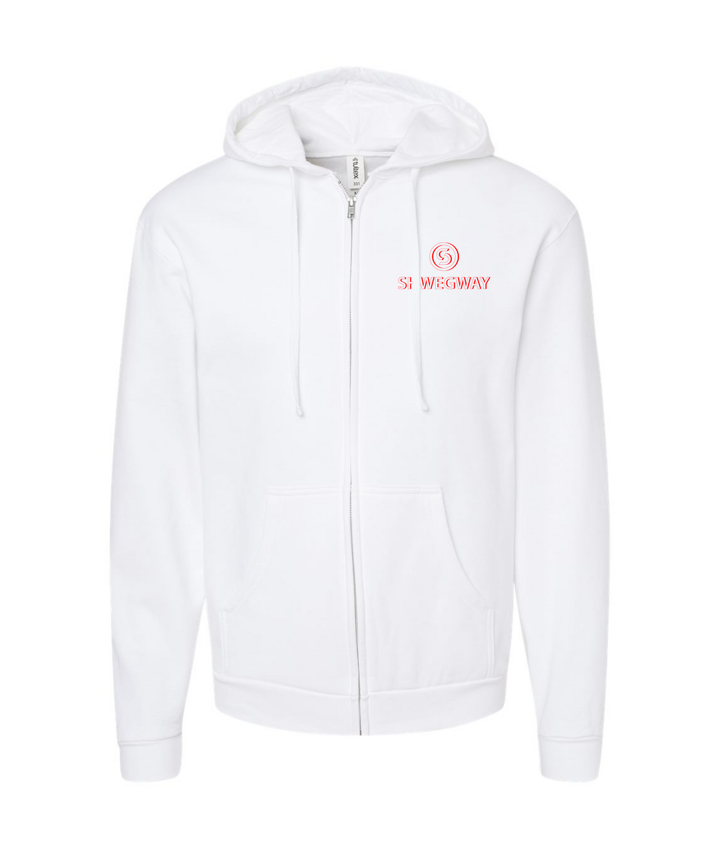 Shwegway Inc. - Logo - White Zip Hoodie