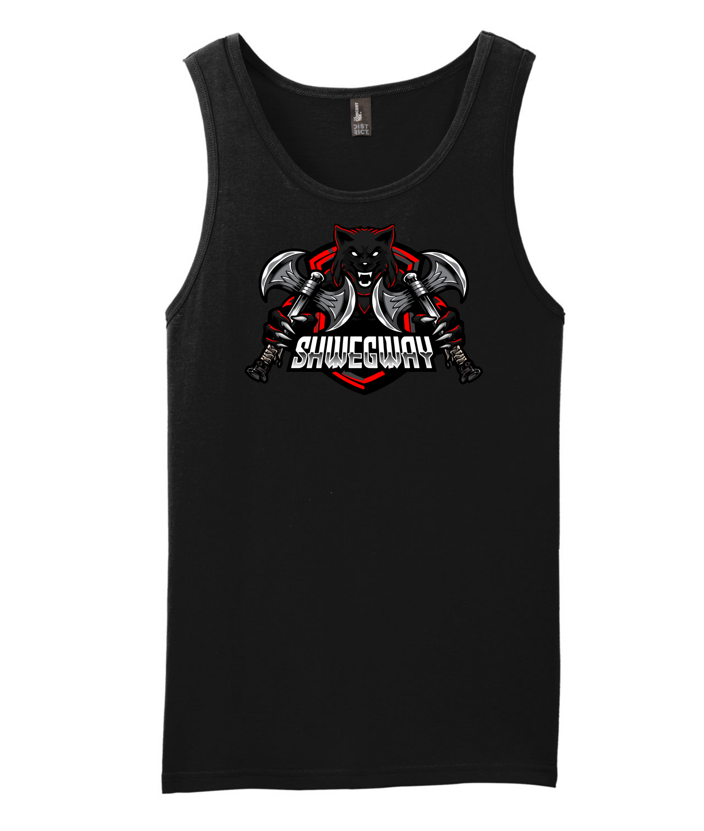 Shwegway Inc. - Wolf Logo - Black Tank Top