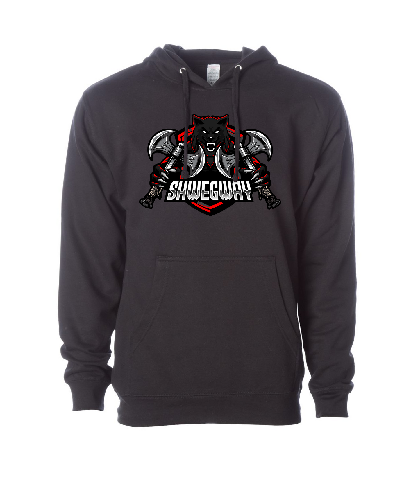 Shwegway Inc. - Wolf Logo - Black Hoodie