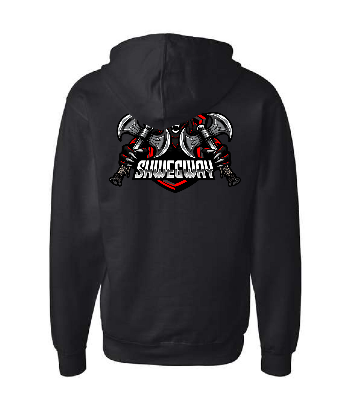 Shwegway Inc. - Wolf Logo - Black Zip Hoodie