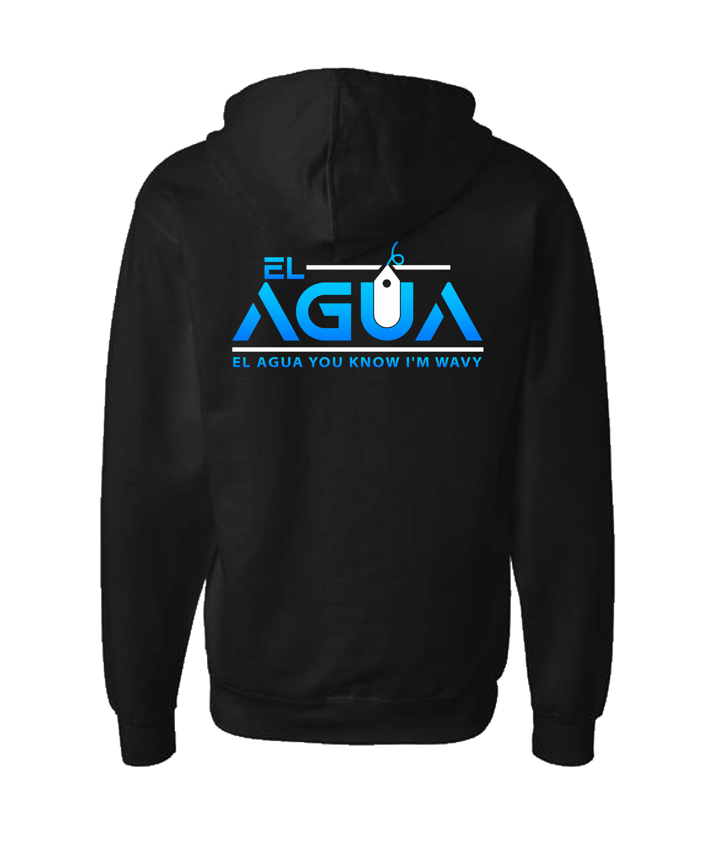 Shock - El AGUA - Black Zip Up Hoodie