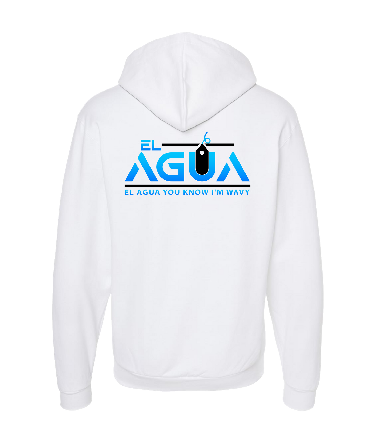 Shock - El AGUA - White Zip Up Hoodie