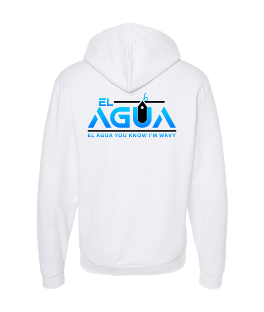Shock - El AGUA - White Zip Up Hoodie