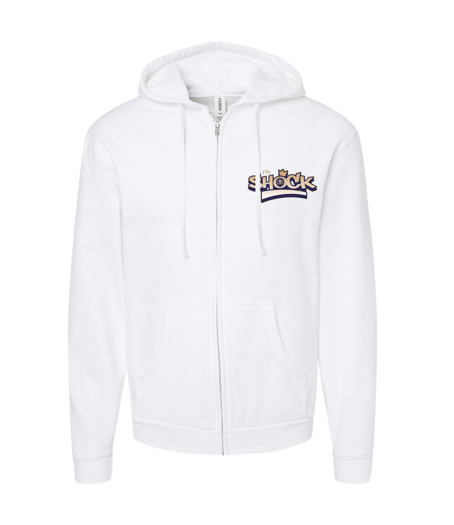 Shock - SHOCK - White Zip Up Hoodie