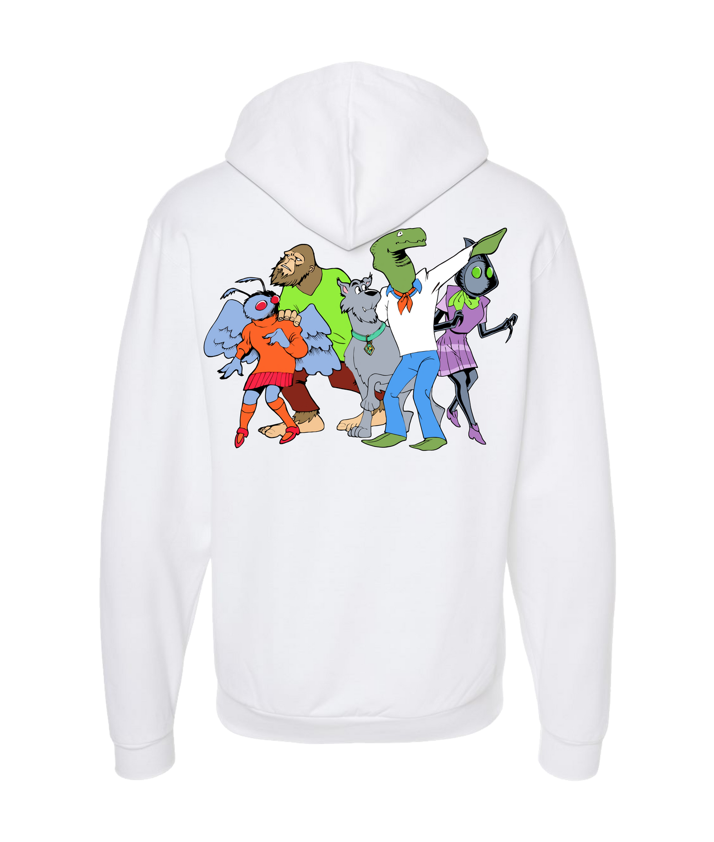 Shawn Langley - DESIGN 1 - White Zip Up Hoodie