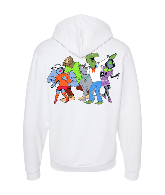 Shawn Langley - DESIGN 1 - White Zip Up Hoodie