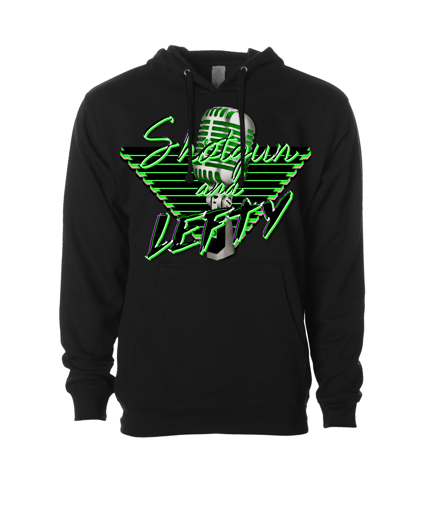 v-SHLETOP - DESIGN 1 - Black Hoodie
