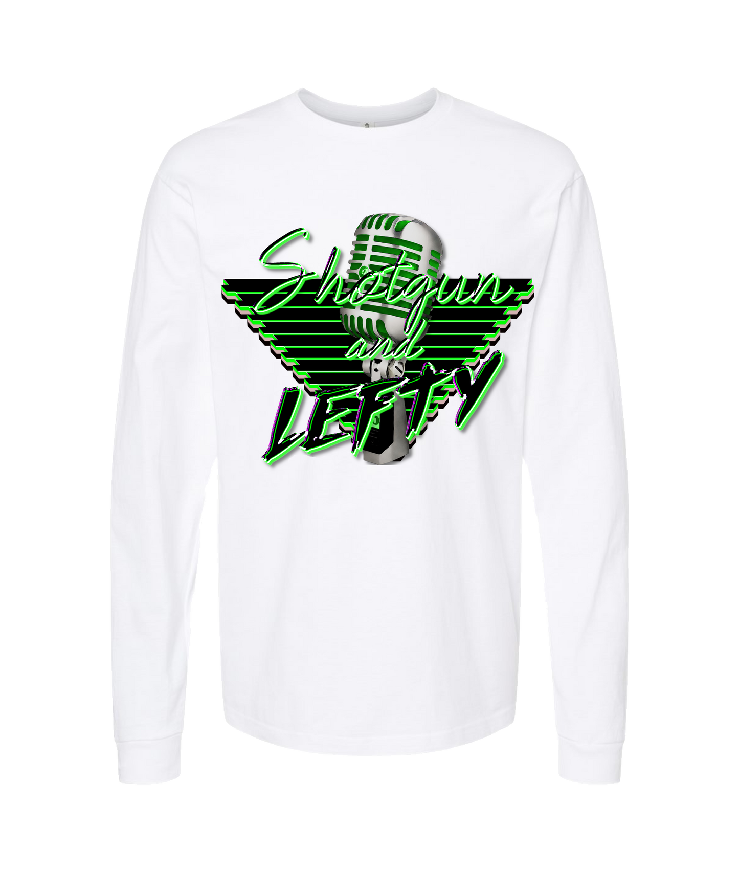 v-SHLETOP - DESIGN 1 - White Long Sleeve T