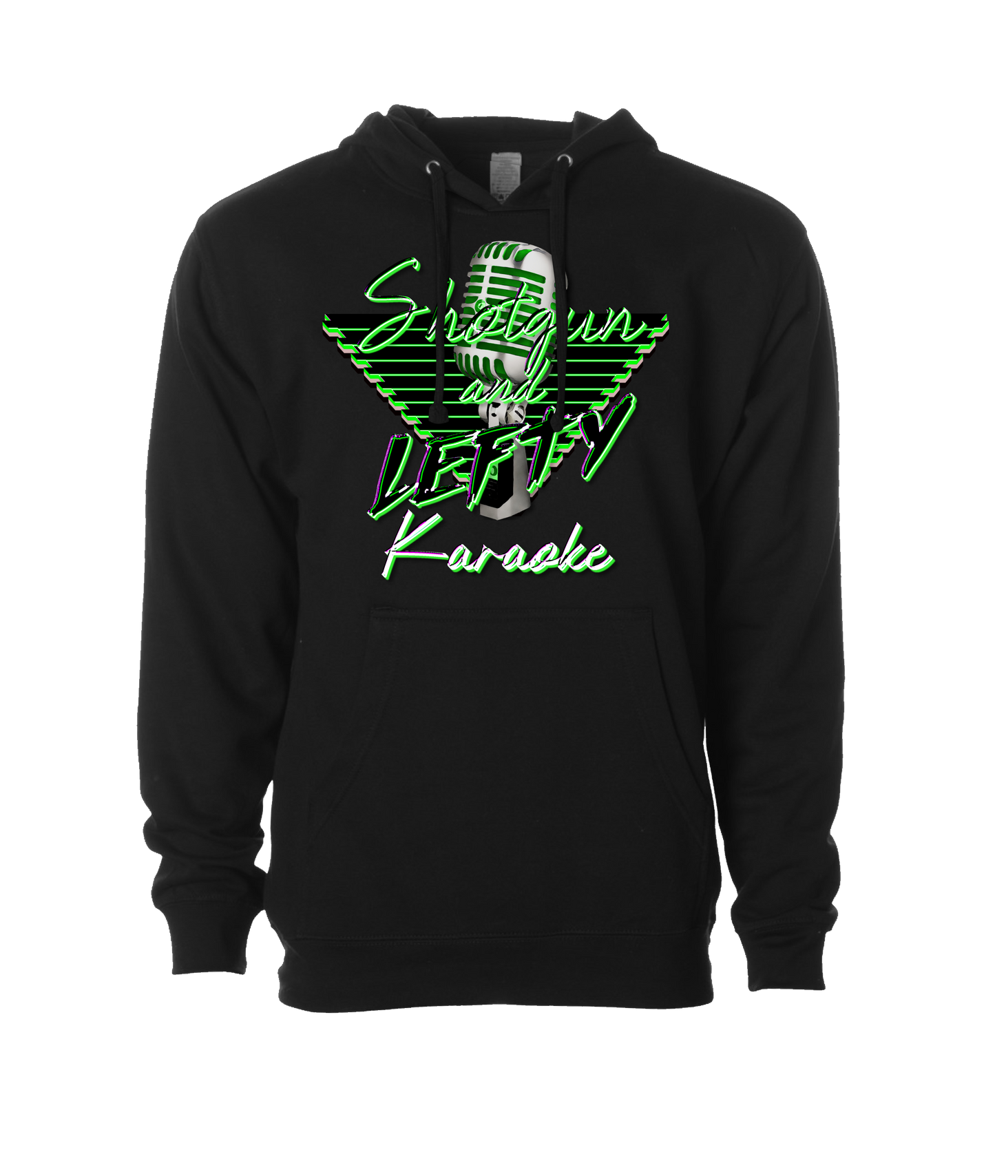 v-SHLETOP - DESIGN 2 - Black Hoodie
