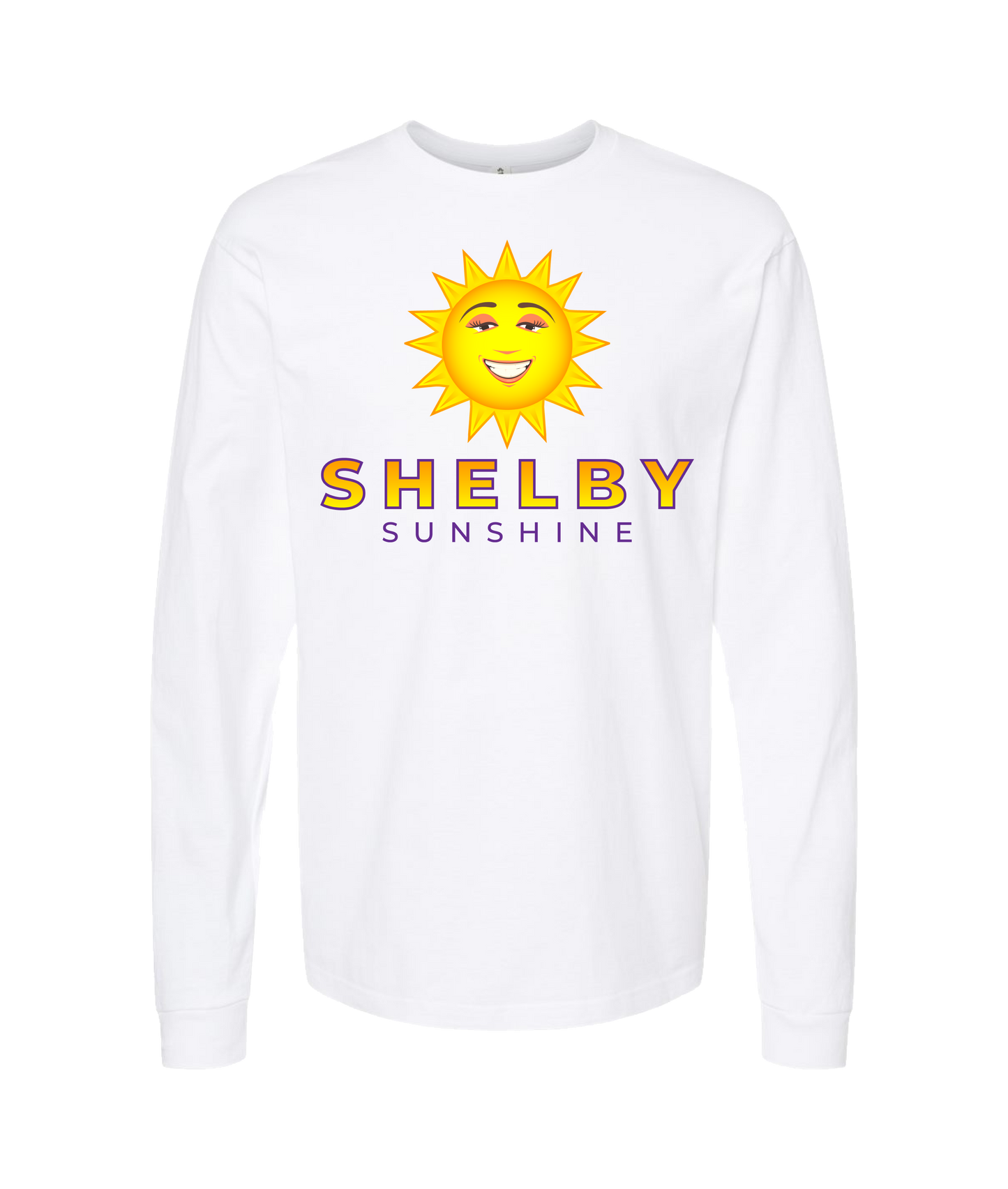 V-SHSUTOP - Shelby Sunshine - White Long Sleeve T