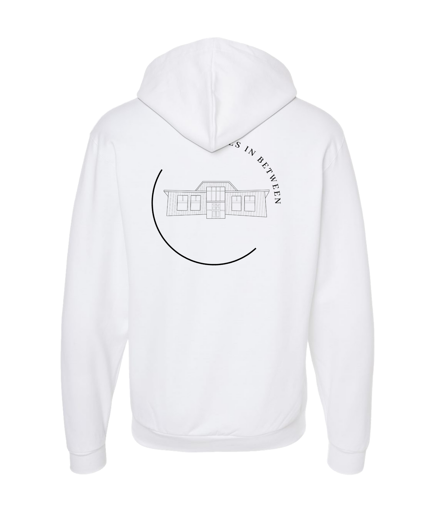 Spaces In Between - House - White Zip Up Hoodie