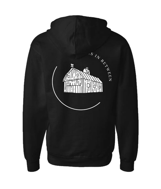 Spaces In Between - Barn - Black Zip Up Hoodie