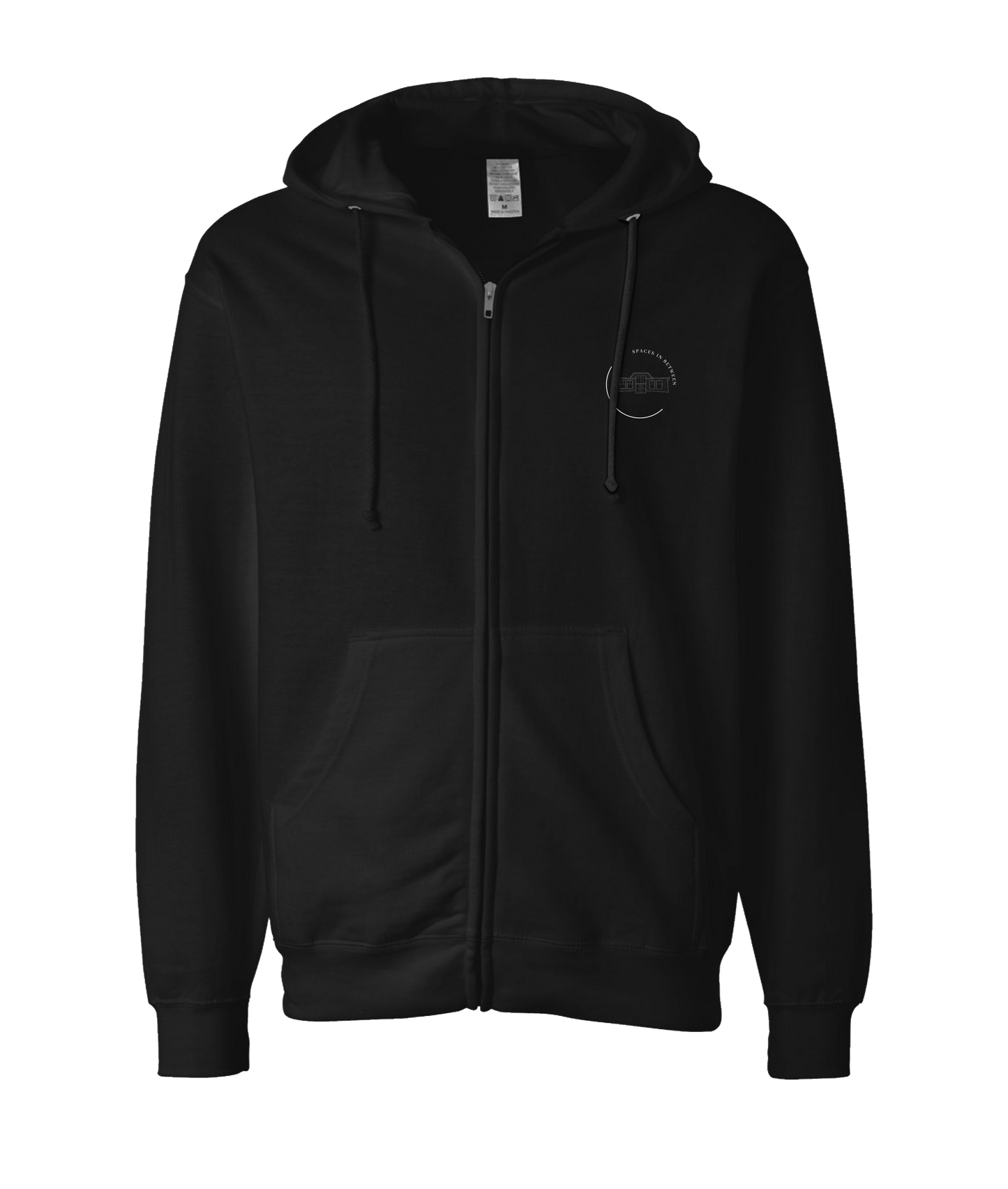 Spaces In Between - House - Black Zip Up Hoodie