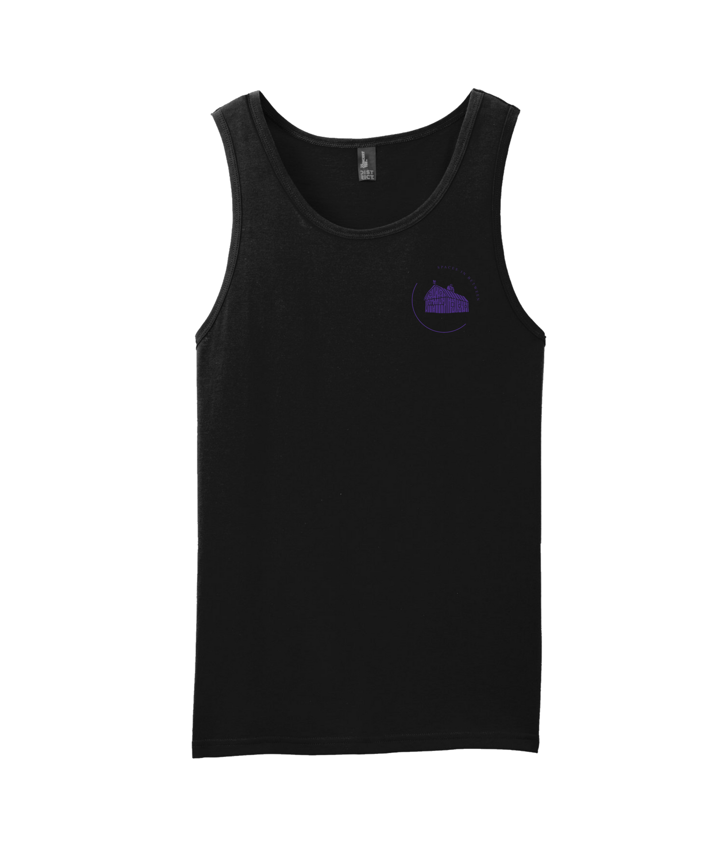 Spaces In Between - Purple Barn - Black Tank Top