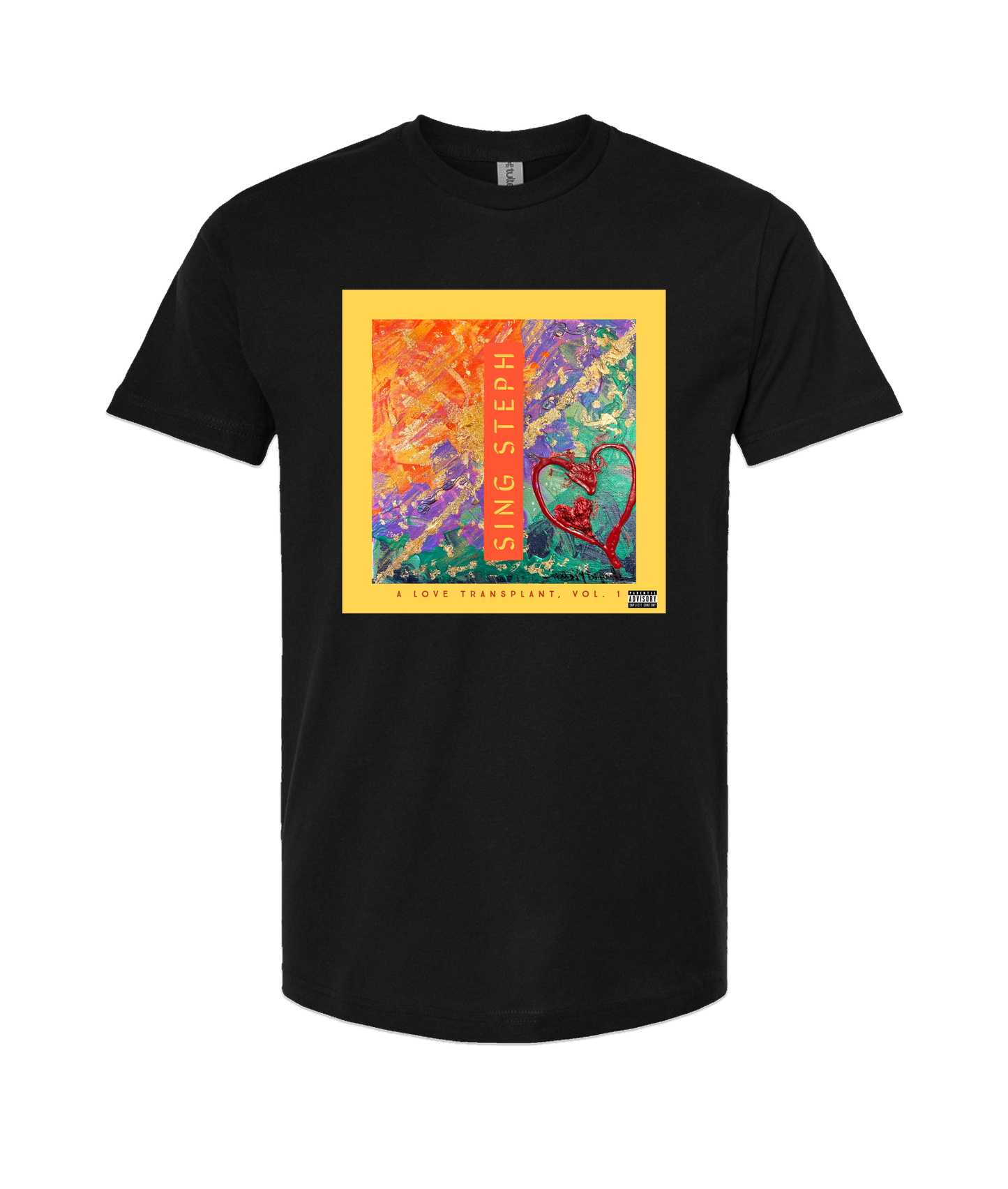 Sing Steph - A Love Transplant - Black T-Shirt