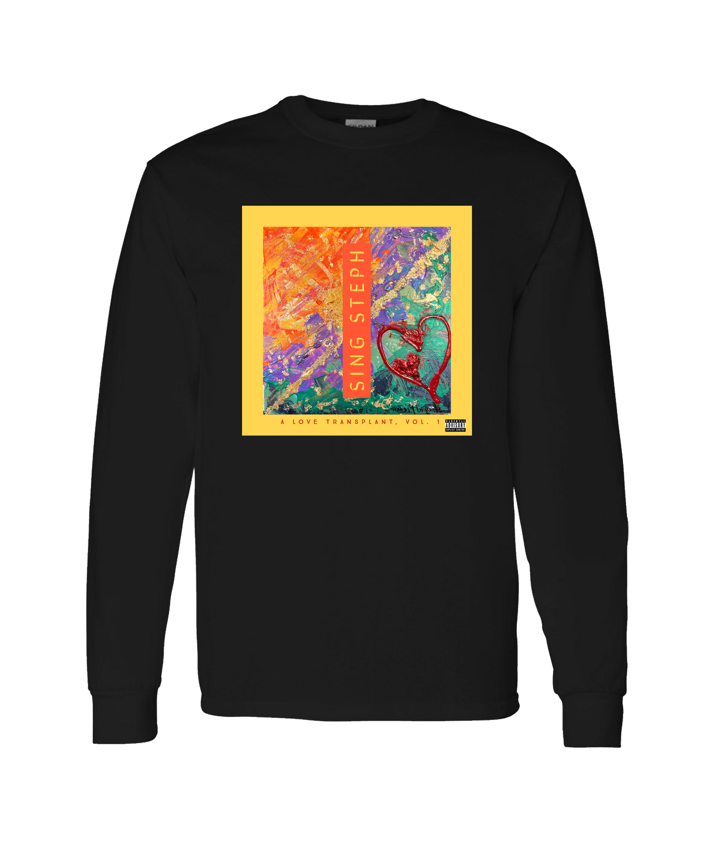 Sing Steph - A Love Transplant - Black Long Sleeve T