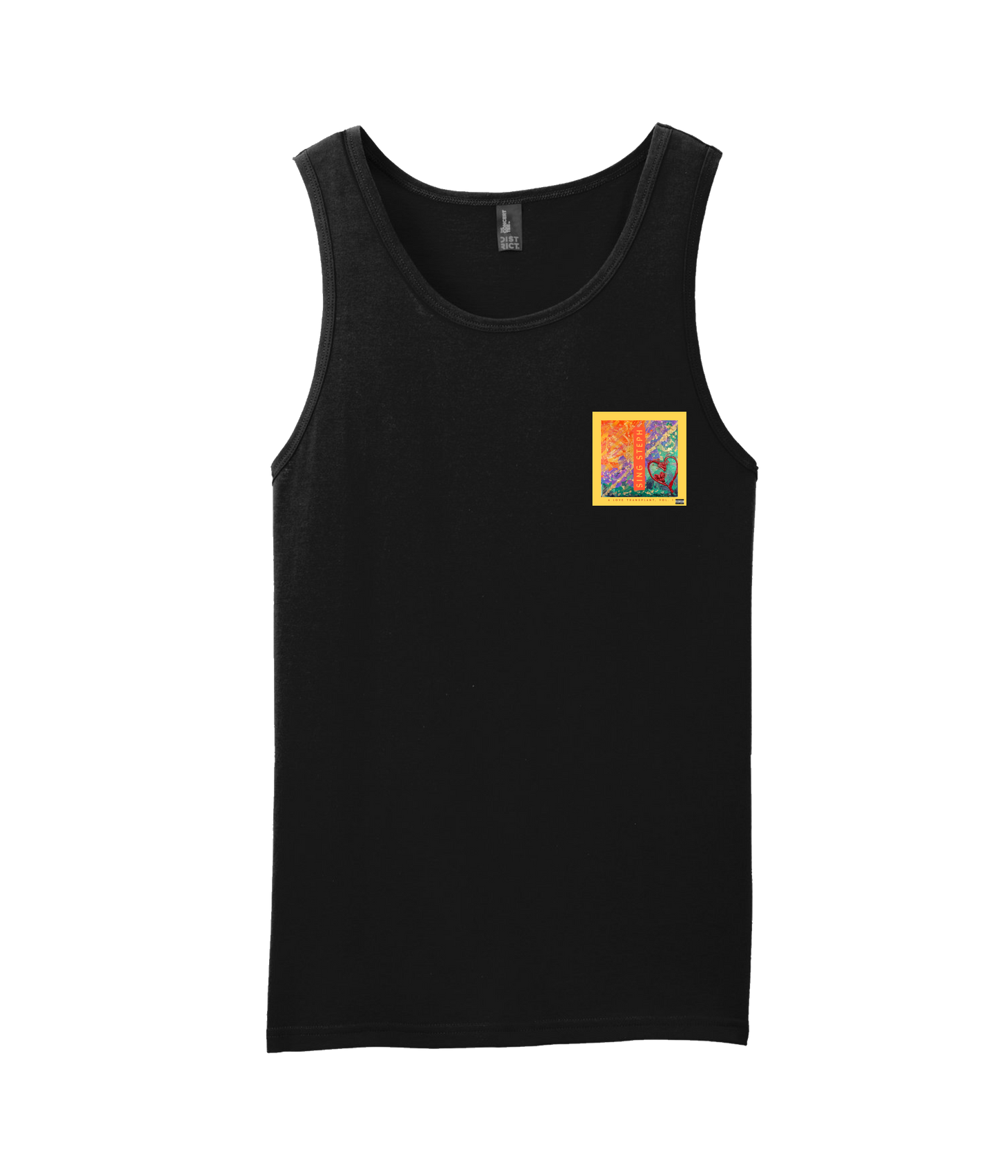 Sing Steph - A Love Transplant - Black Tank Top