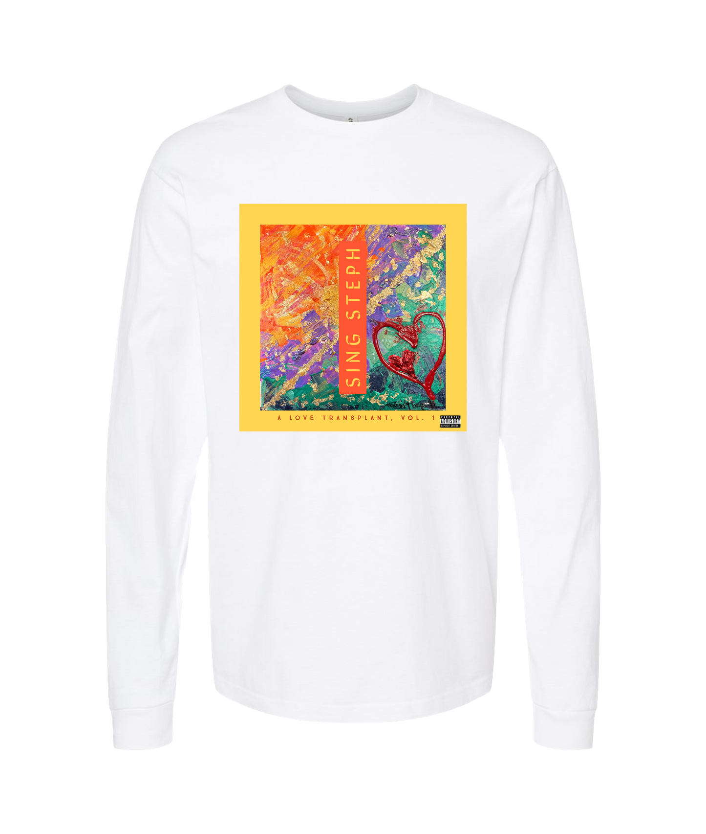Sing Steph - A Love Transplant - White Long Sleeve T