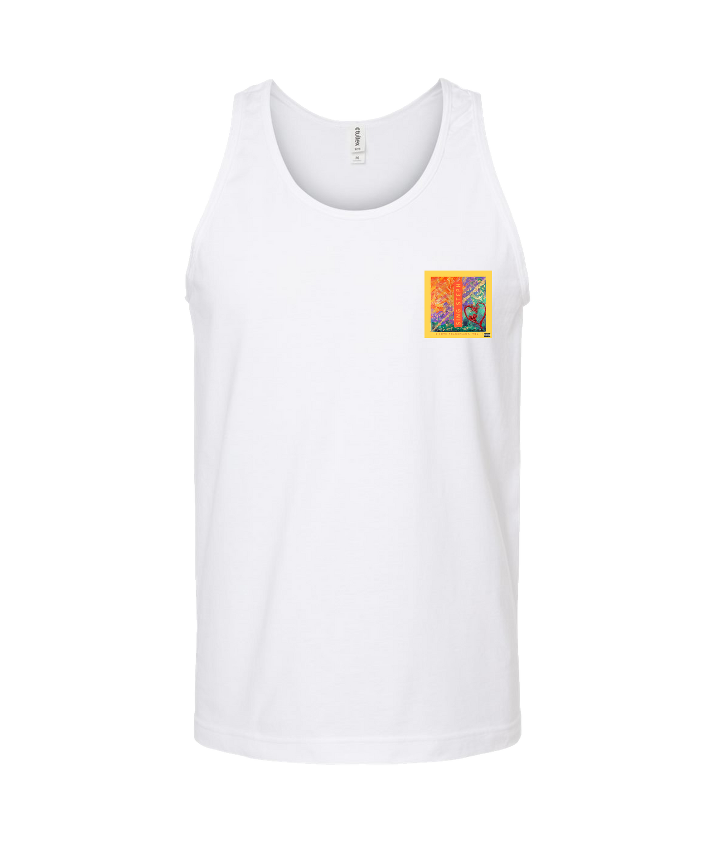Sing Steph - A Love Transplant - White Tank Top