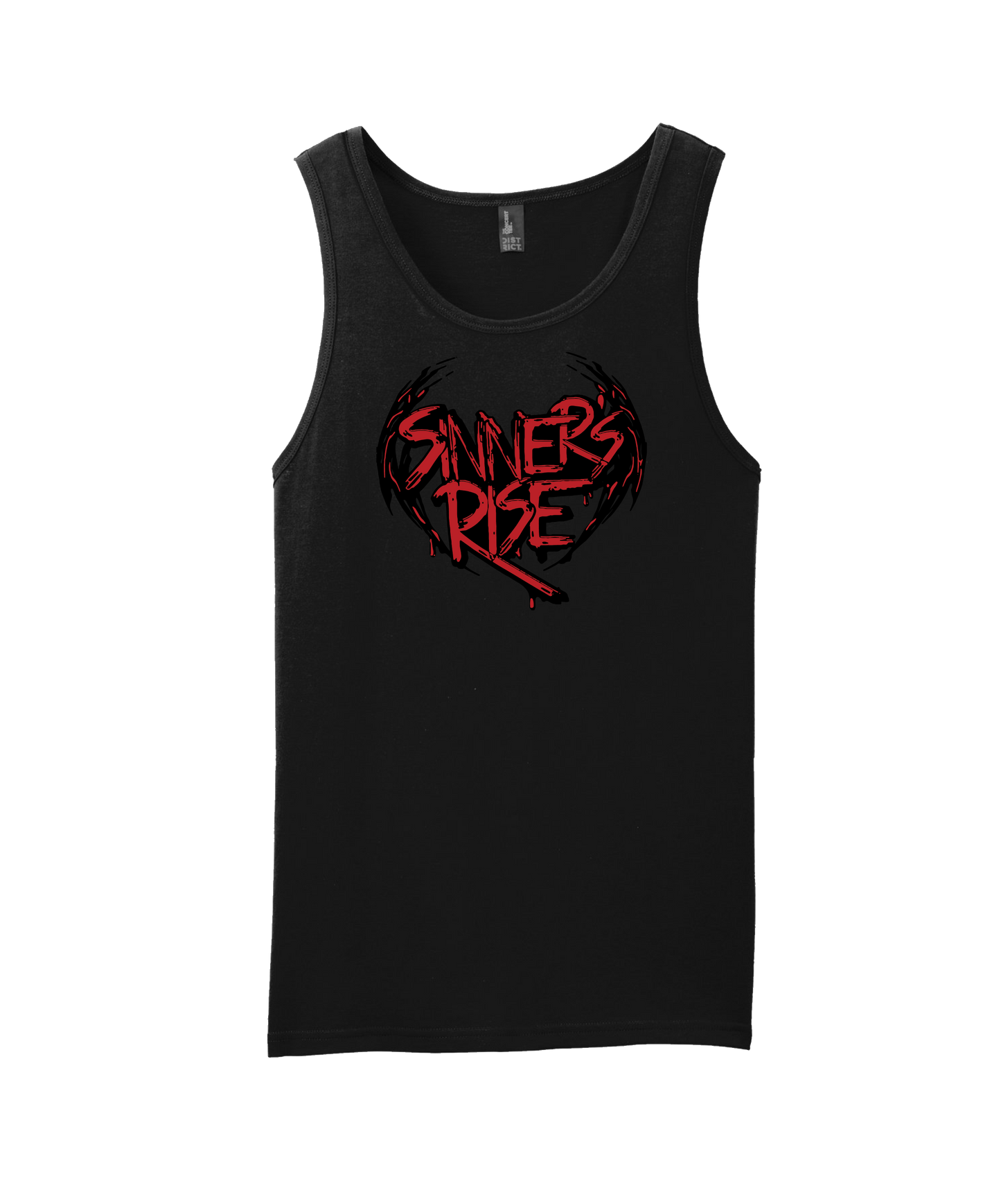 Sinner's Rise - Logo (red) - Black Tank Top