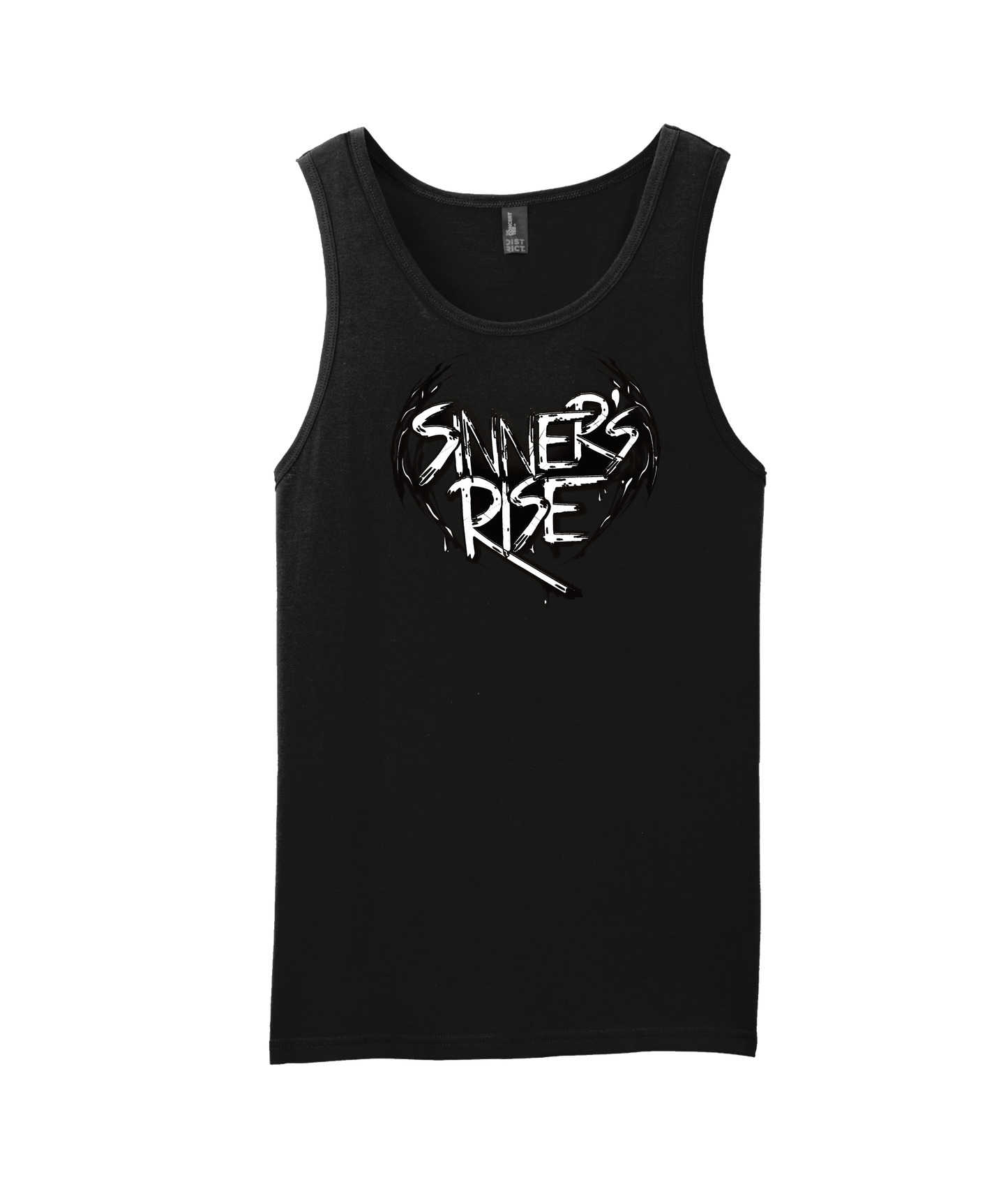 Sinner's Rise - Logo (white) - Black Tank Top