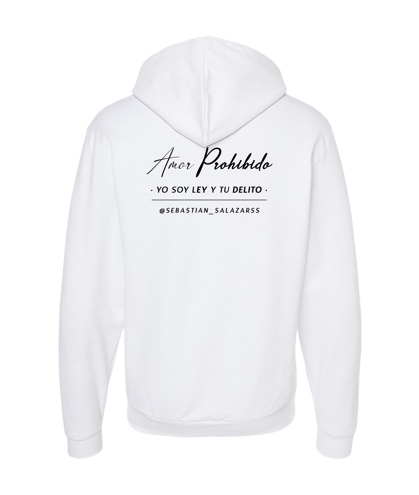 Sebastian Salazar - Yo Soy Ley Y Tu Delito - White Zip Up Hoodie