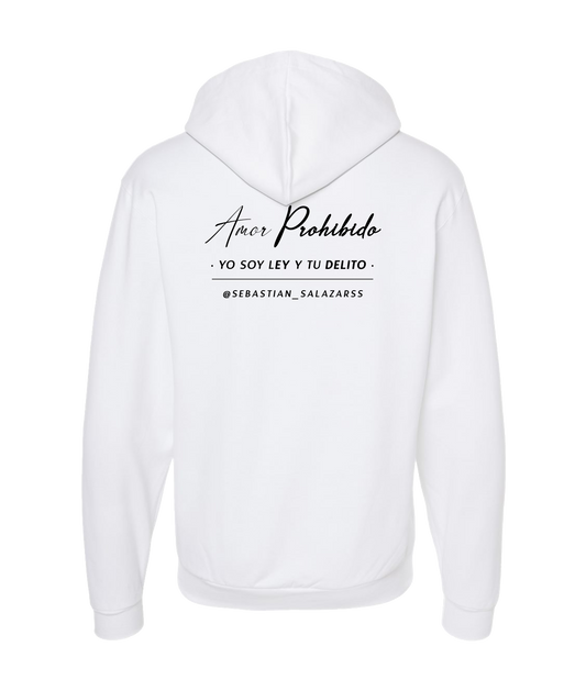 Sebastian Salazar - Yo Soy Ley Y Tu Delito - White Zip Up Hoodie