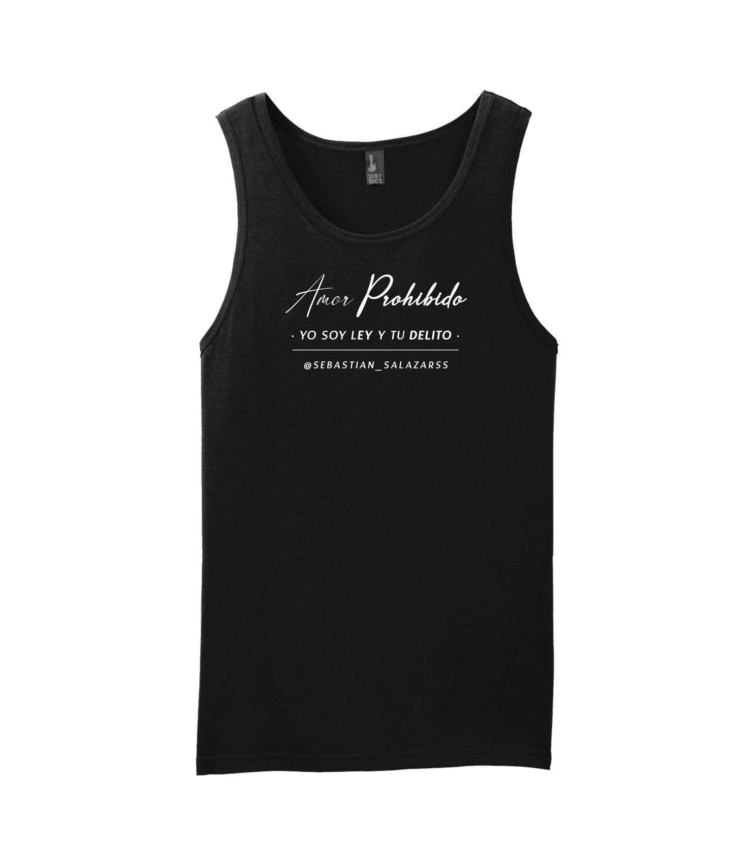 Sebastian Salazar - Yo Soy Ley Y Tu Delito - Black Tank Top