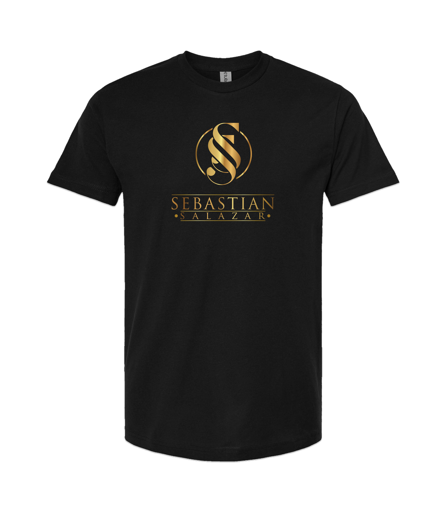 Sebastian Salazar - Gold Emblum - Black T Shirt