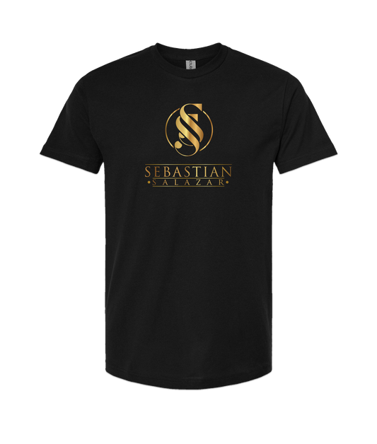 Sebastian Salazar - Gold Emblum  - Black T Shirt