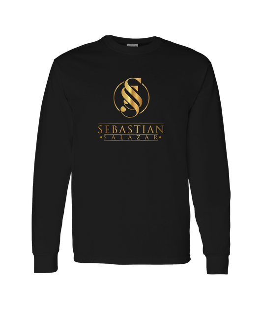 Sebastian Salazar - Gold Emblum  - Black Long Sleeve T